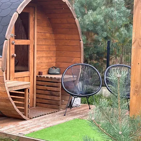 別荘 Trzy Jeziora Z Zewnetrznym - Sauna, Balia Do Schladzania I Jacuzzi