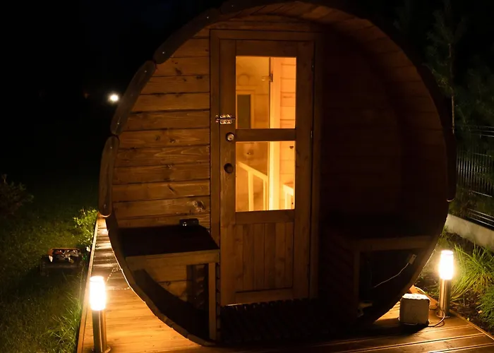 度假居 Trzy Jeziora Z Zewnetrznym - Sauna, Balia Do Schladzania I Jacuzzi *